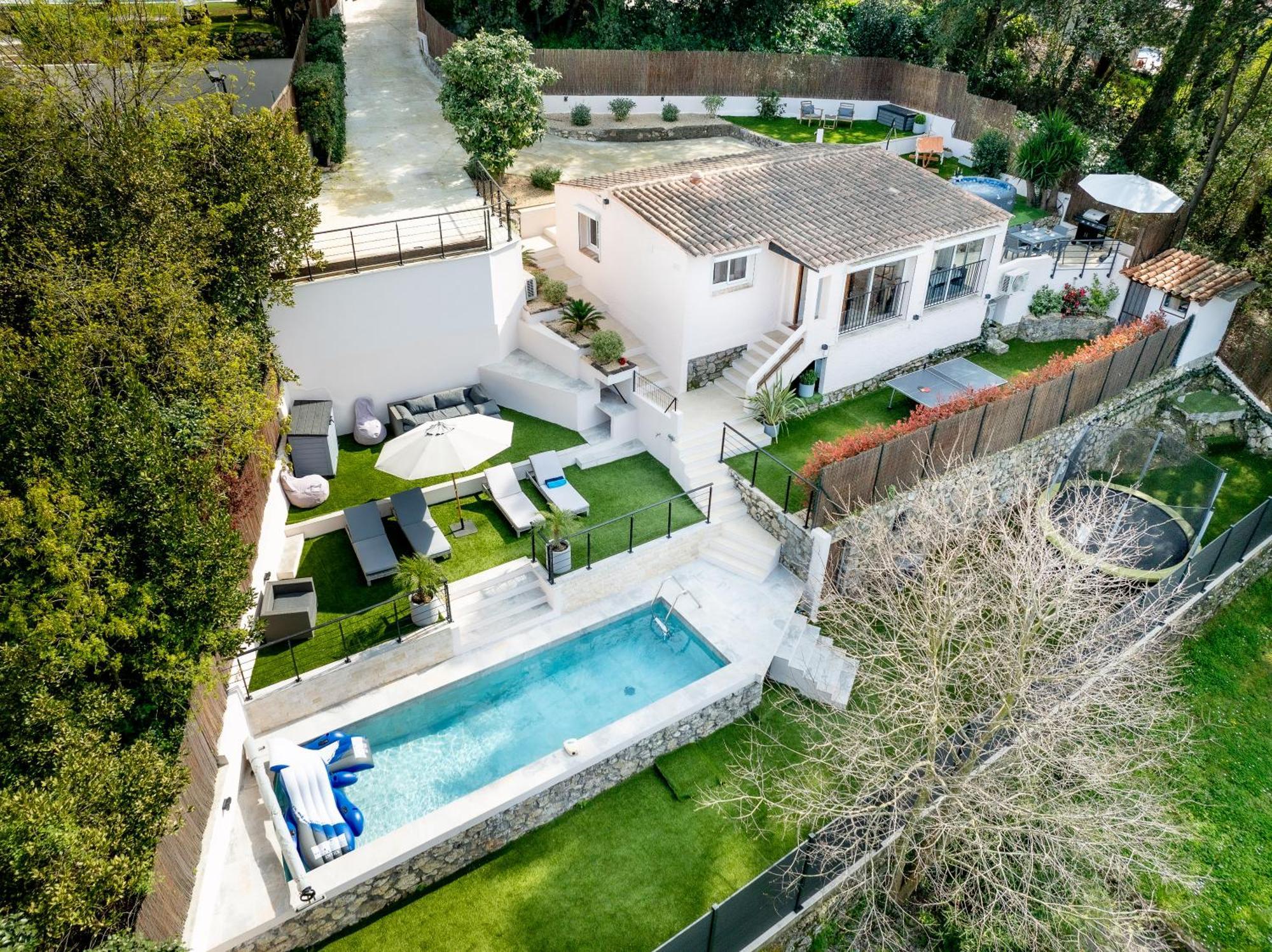 Piscine-Jacuzzi-Videoprojecteur-Clim La Perle Rare Villa Mougins Eksteriør billede